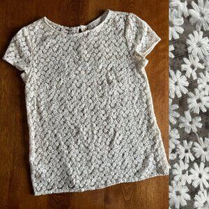Loft sheer floral top S